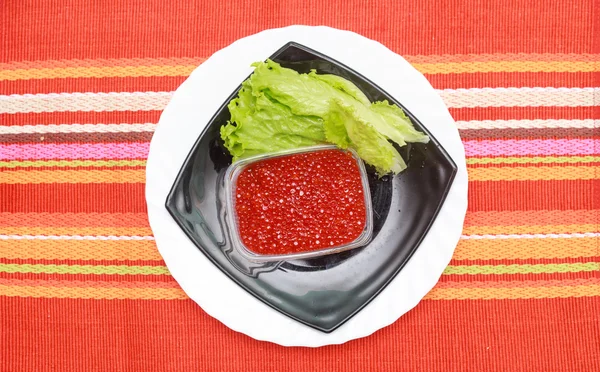 Salad and caviar Bowl — Stock Photo, Image