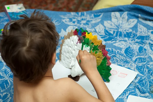 Ritratto di bambino pittura — Foto Stock