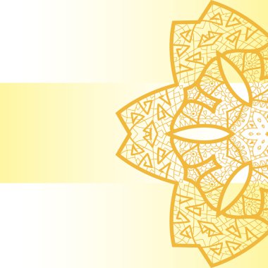 Oriental mandala motif clipart