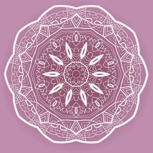 Oryantal mandala motifi — Stok Vektör