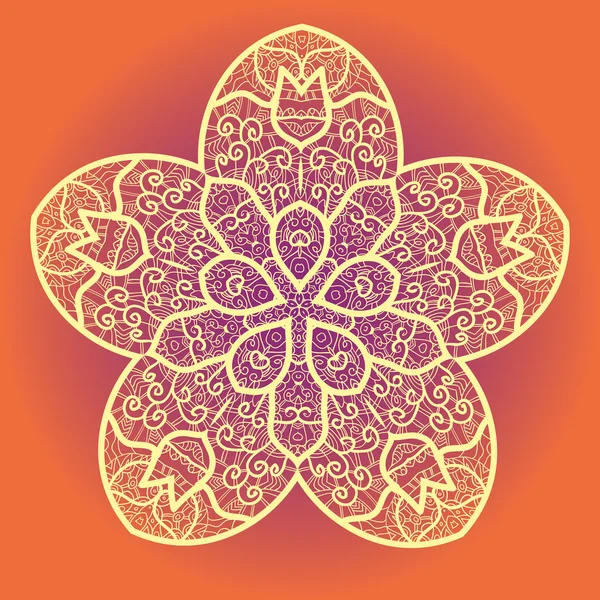 Mandala oriental motif — Image vectorielle