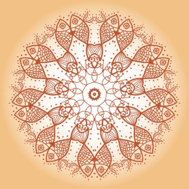 oryantal mandala motifi