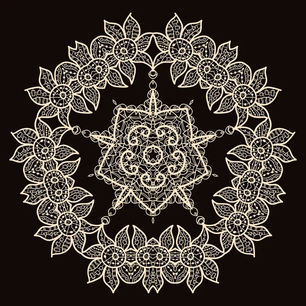 Mandala oriental motif — Image vectorielle