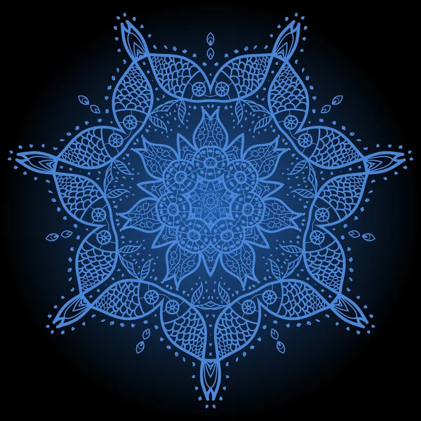 Mandala oriental motif — Image vectorielle