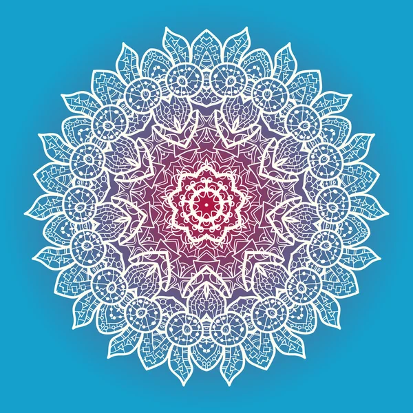 Mandala oriental motif — Image vectorielle