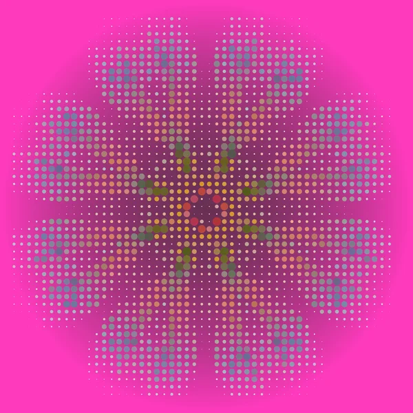 Flor en rosa. Fondo abstracto — Archivo Imágenes Vectoriales
