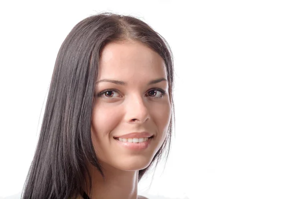 Young 20-24 years old brunette amazing face — Stock Photo, Image