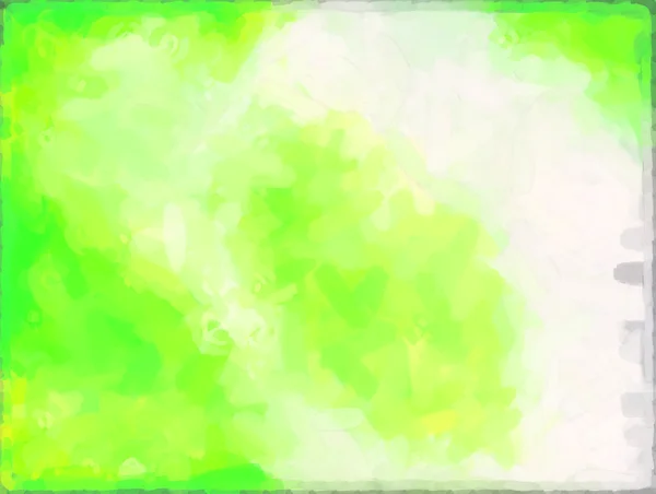 Grön abstrakt akvarellpapper av färg stänk — Stockfoto