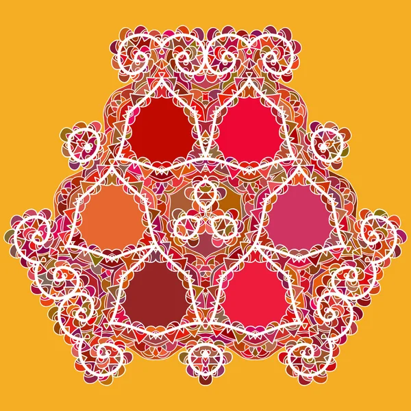 Mandala oriental motif — Image vectorielle