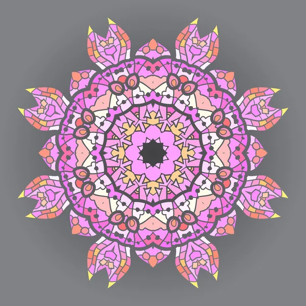 Mandala oriental motif — Image vectorielle