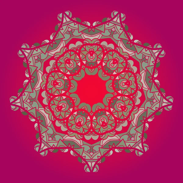 Oosterse mandala motief — Stockvector