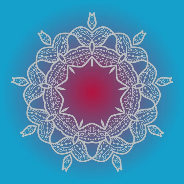 Mandala oriental motif — Image vectorielle