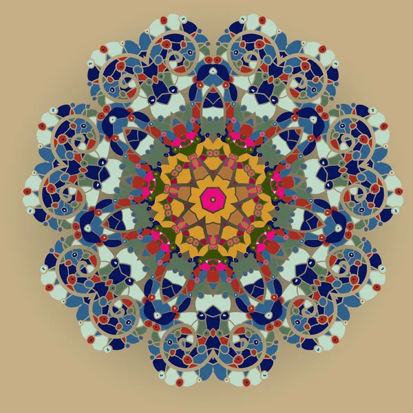 Oryantal mandala motifi — Stok Vektör