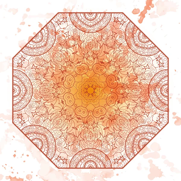 Oosterse mandala motief — Stockvector