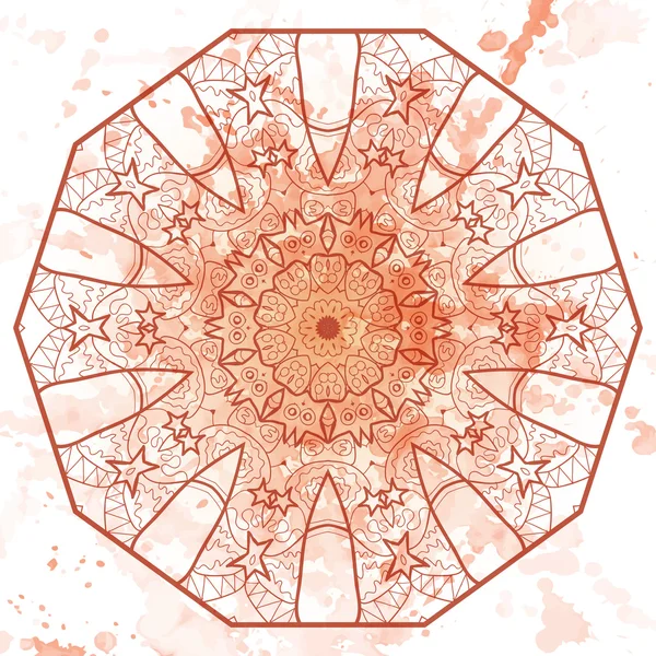 Oosterse mandala motief — Stockvector