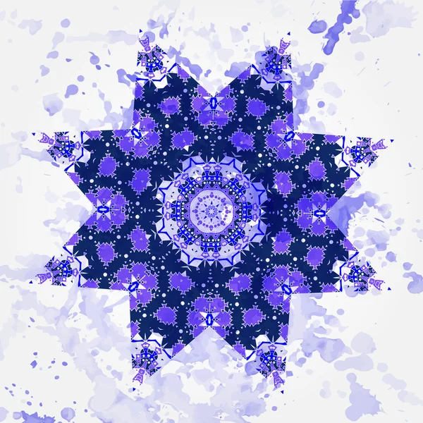 Mandala oriental motif — Image vectorielle