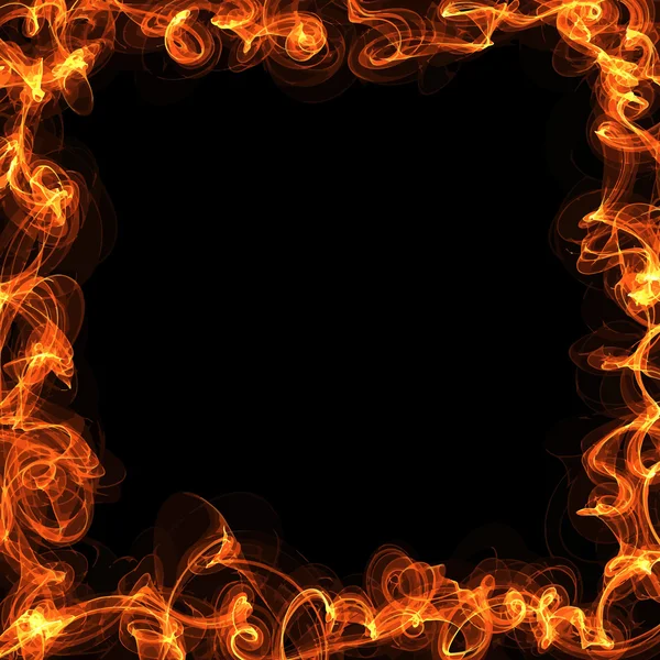 Frame of fire flames — Stock Vector