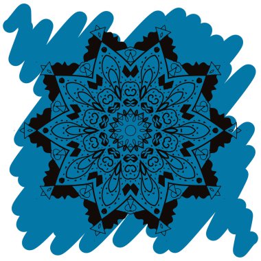 oryantal mandala motif. karma nedir?