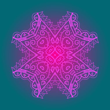 oryantal mandala motif. karma nedir?