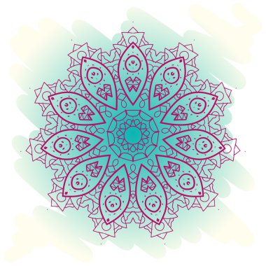 oryantal mandala motif. karma nedir?