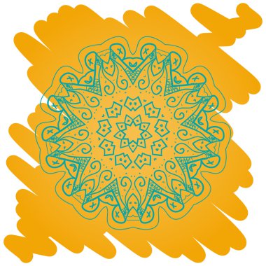oryantal mandala motif mehndi boya karması