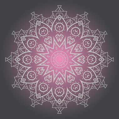 oryantal mandala motif yoga karması
