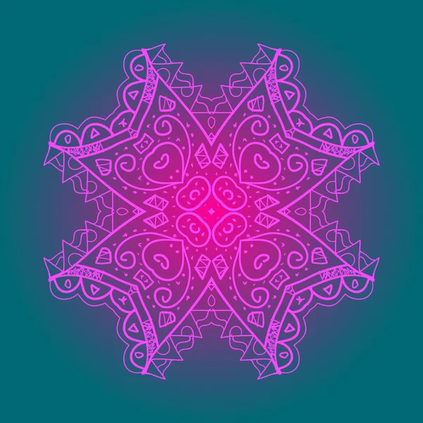 Oosterse mandala motief. Wat is karma? — Stockvector