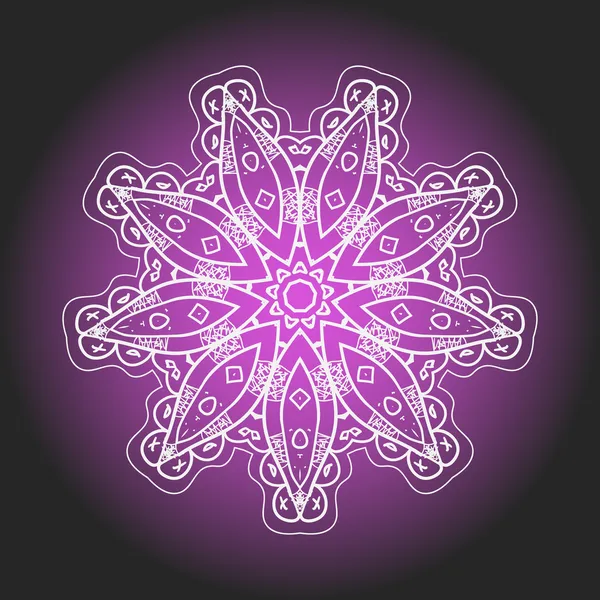 ¿Qué es el karma? Motivo mandala oriental — Vector de stock