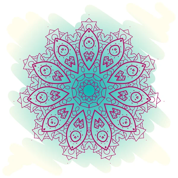 Oryantal mandala motif. karma nedir? — Stok Vektör