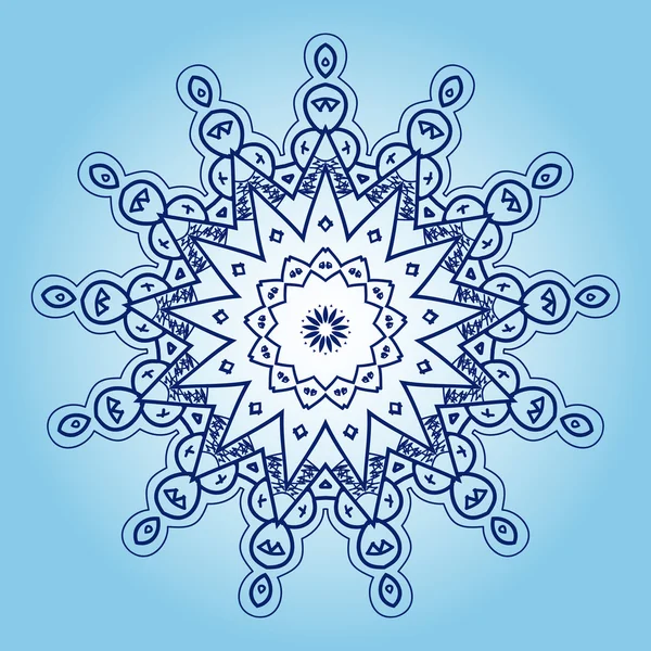 Mandala oriental - Qu'est-ce que le karma — Image vectorielle