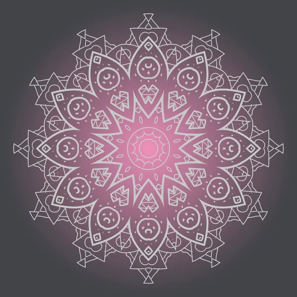 Motivo oriental mandala yoga karma — Vector de stock