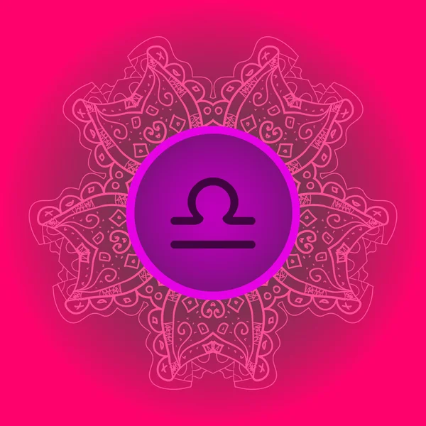 Signo do zodíaco As Escalas (libra ) — Vetor de Stock