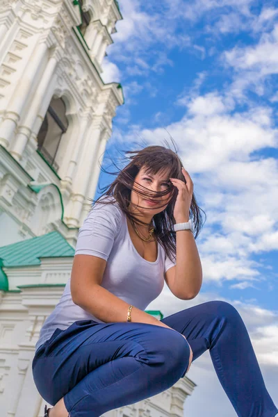 Retrato da menina da cidade .... — Fotografia de Stock