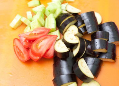 parlak renkli çeşitli çeşitli taze sebze Bahçe