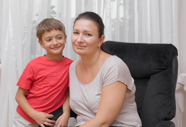 Mother and son together — Stock Photo, Image