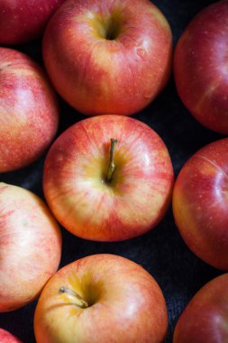 birçok elma taze elma - doğal arka plan