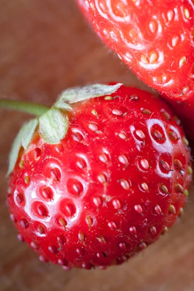 Two fresh strawberry — Stock Photo, Image