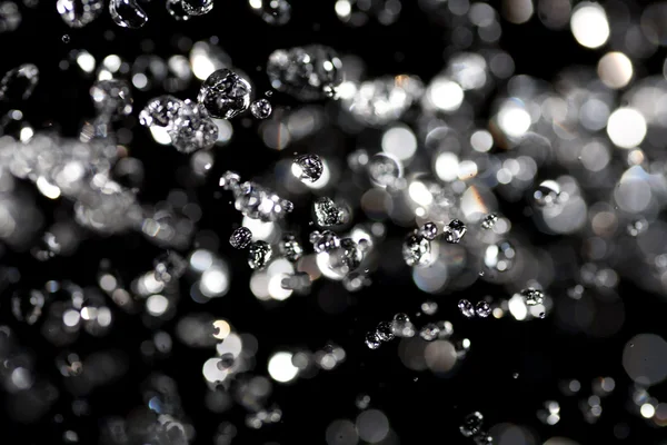 Gotas de agua fotografiadas en plexiglás —  Fotos de Stock