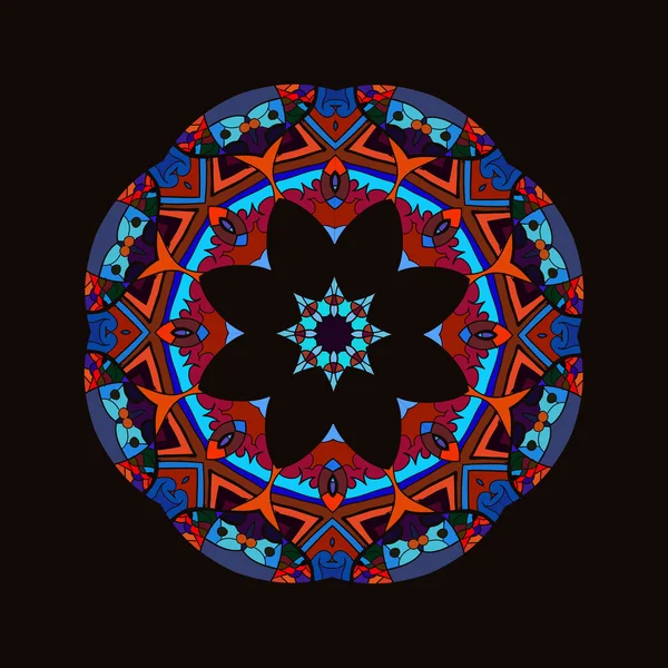 Oosterse mandala motief — Stockvector