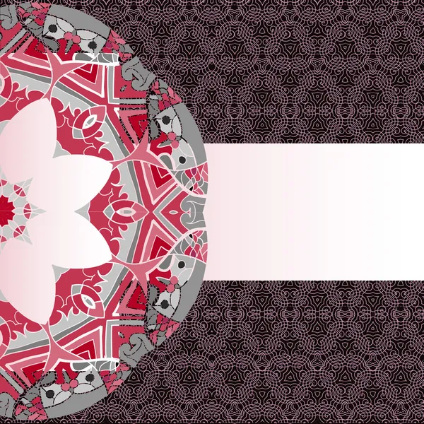 Oriental mandala motif — Stock Vector