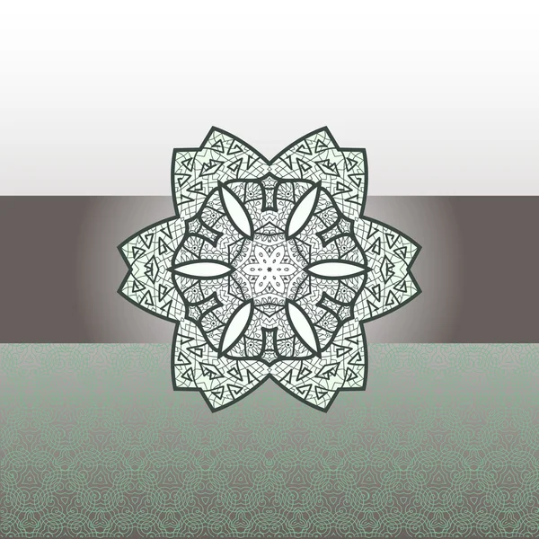 Mandala oriental motif — Image vectorielle