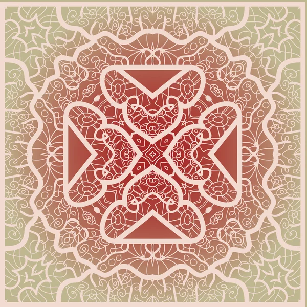 Mandala oriental motif — Image vectorielle