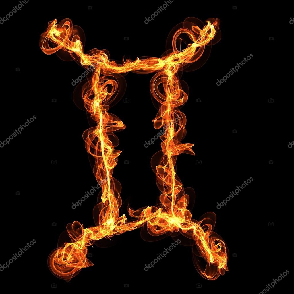 Fire zodiac sign gemini What is karma? — Stock Vector © mettus 34780403