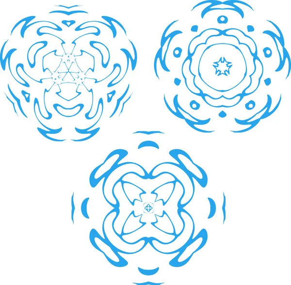 Blue snowflakes — Stock Vector