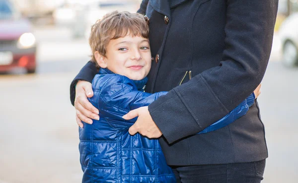 Mamma och pojke — Stockfoto