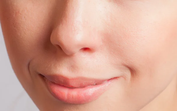 Lábios, parte da face — Fotografia de Stock