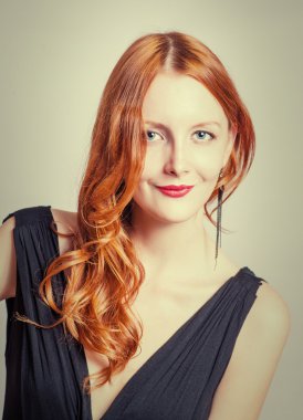 görüntü, baş ve omuzlar redhead tonda