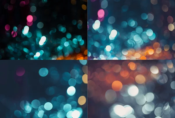 Set of holiday blurred backgrounds — Stock Photo, Image