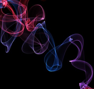 soyut renkli bükülmüş dalgalar