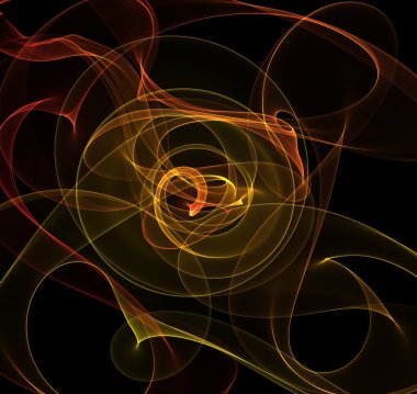 soyut yangın illüstrasyon